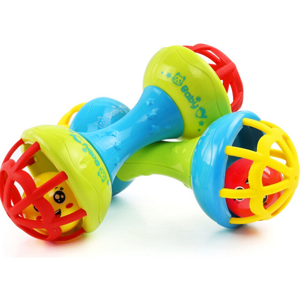 Sicher Silikon Rasseln Glocken Baby Spielzeug Schütteln Hanteln Früer Entwicklung Spielzeug Spaß Wenig Laut Glocke Ball Baby Rasseln