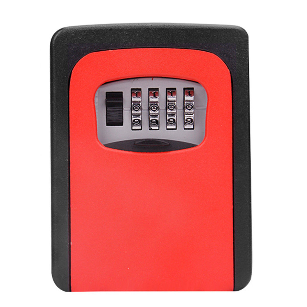 4 Digit Combination Password Safety Key Box Lock Padlock Organizer Wall Mounted: Red