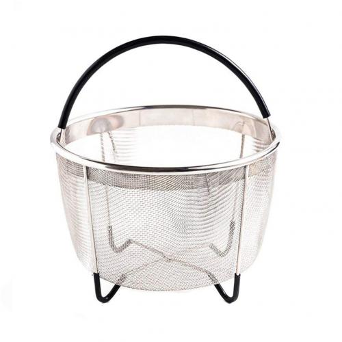Steamer Basket for Instant Pot 304 Stainless Steel Mesh Steamer with Silicone Handle Kitchen Accessories for Steaming Vegetable: Default Title