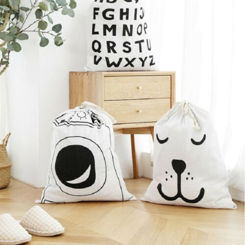 Cartoon Print Waterdichte non-woven Trekkoord Reistas Waszak Pouch Schoen Kleding Opslag Draagbare Waszakken