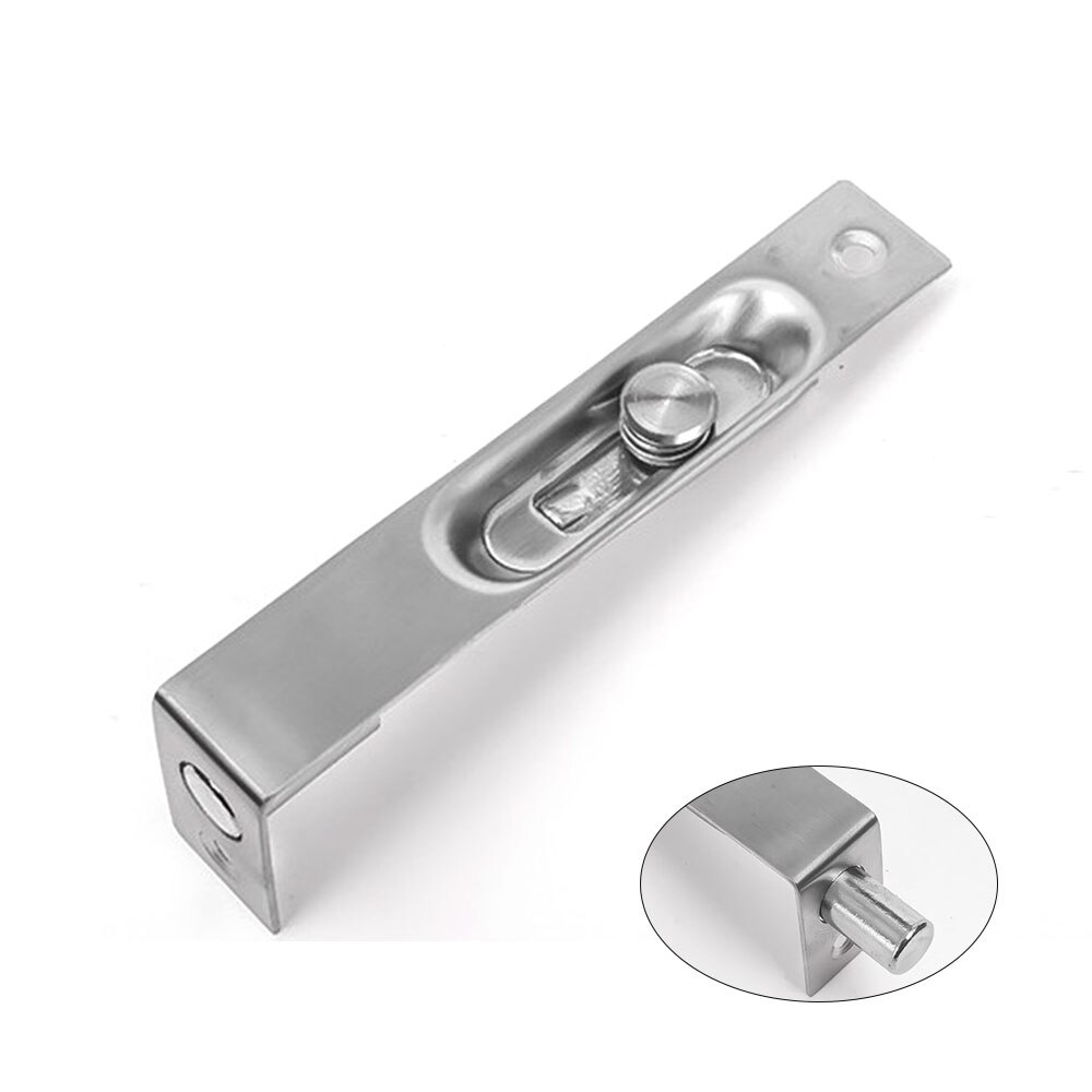 6/8/10inch Stainless Steel Hidden Door Bolt Box Security Guard Door Latch Sliding Lock Invisible Latch Hidden