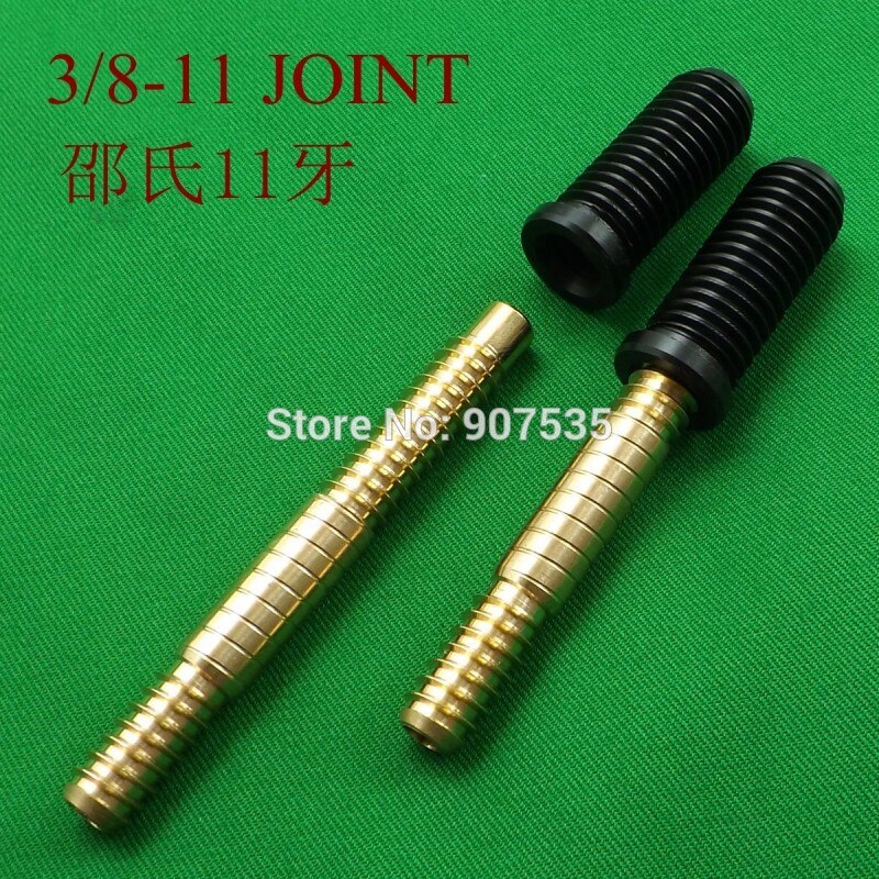 Pool Cue Shaft Joint Pin Screw 3/8*11 Billiards Cue Replacement Fittings (1.16oz/Set)