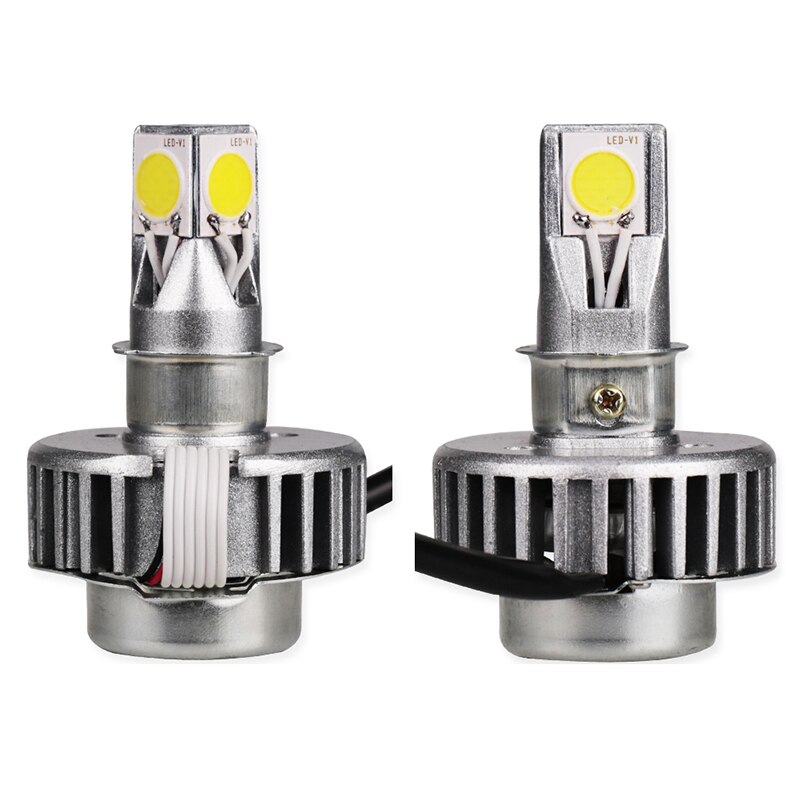 Bombilla Led H6 H4 para faro de motocicleta, luz de 12V, Ba20d, 12/18W
