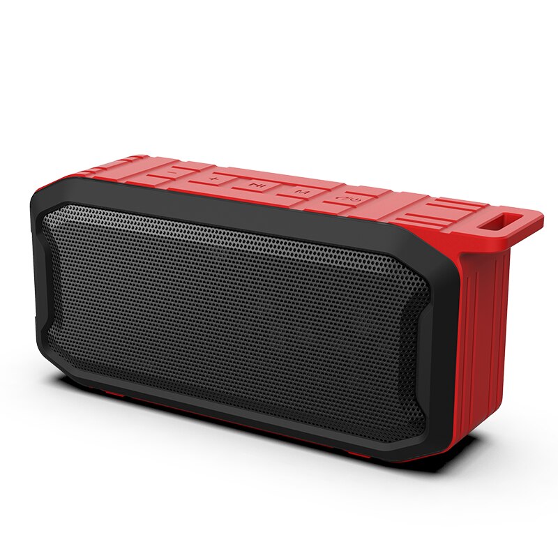 20W IPX7 Waterdichte Outdoor Bluetooth Speaker Draagbare, met Fm Radio Tws Stereo Draadloze Boombox Tf Aux Usb Outdoor Subwoofer: Red