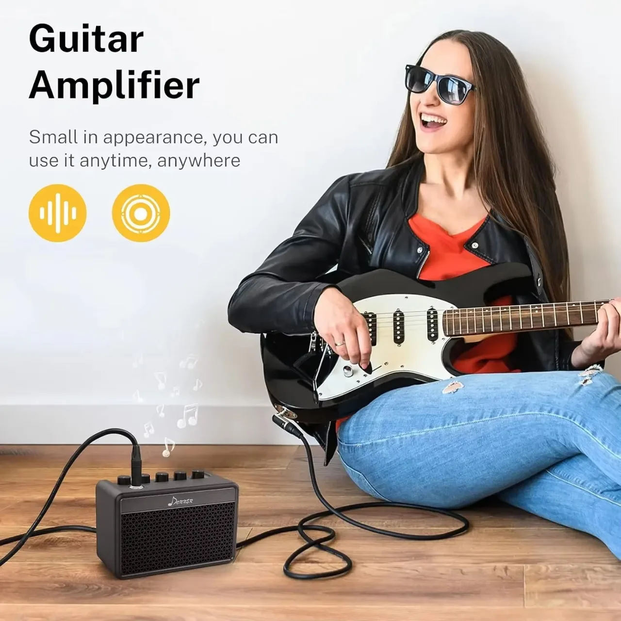 Elektrische Gitaarversterker, 10W Mini-gitaarversterker met 6