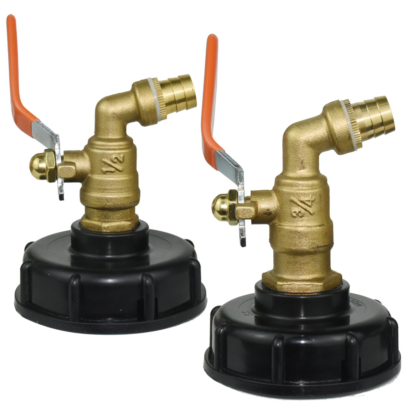 S60 Coarse Thread IBC Tank Tap Connecter Replacement 16mm 1/2'' 3/4'' Water Coupling Adapter Garden Home Valve Fitting Faucet