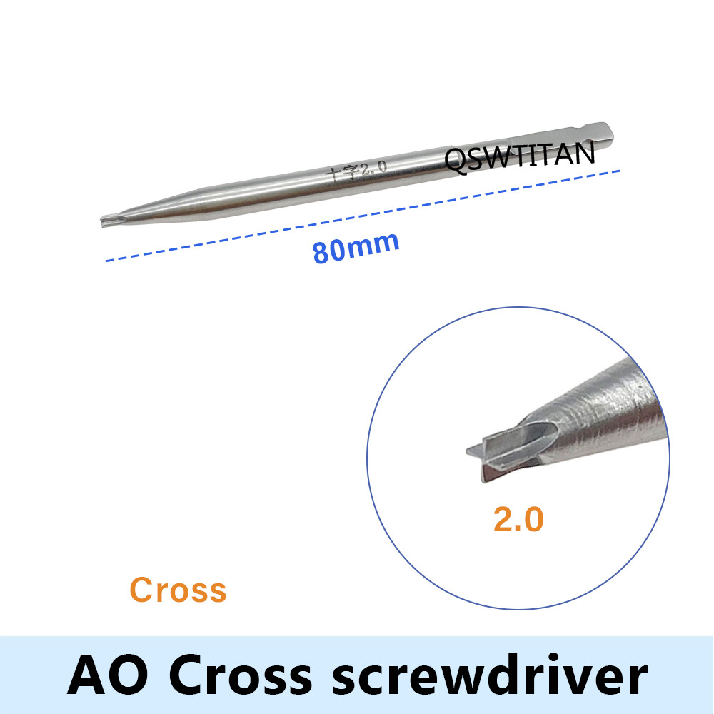 Orthopaedic Bone Screw Driver Instruments Spinal Pedicle Screw Nail Cap AO Driver Hex Screwdriver AO Plum Star Driver: Yellow
