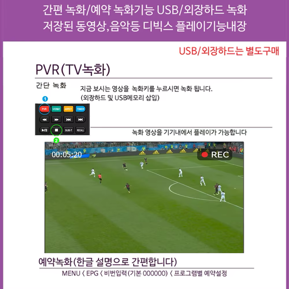 DLUXURY Korea ATSC Mini Digital TV Converter Box HD FTA ATSC Tuner USB Multimedia PVR Recording EPG Hidden Behind TV Set top box