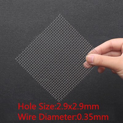 1 Stck, Fenster Gittergewebe Vorderseite Fix Gittergewebe Universal- Reparatur Leisten Stoßstange Edelstahl Kühlergrill Filter Netz, 100cm Breite * 100cm Länge: 2.9x2.9mm Loch