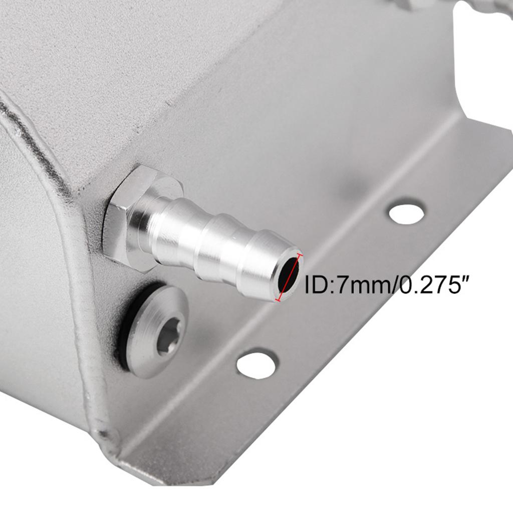 1pc 1L Aluminum Radiator Coolant Overflow Bottle Water Tank Reservoir