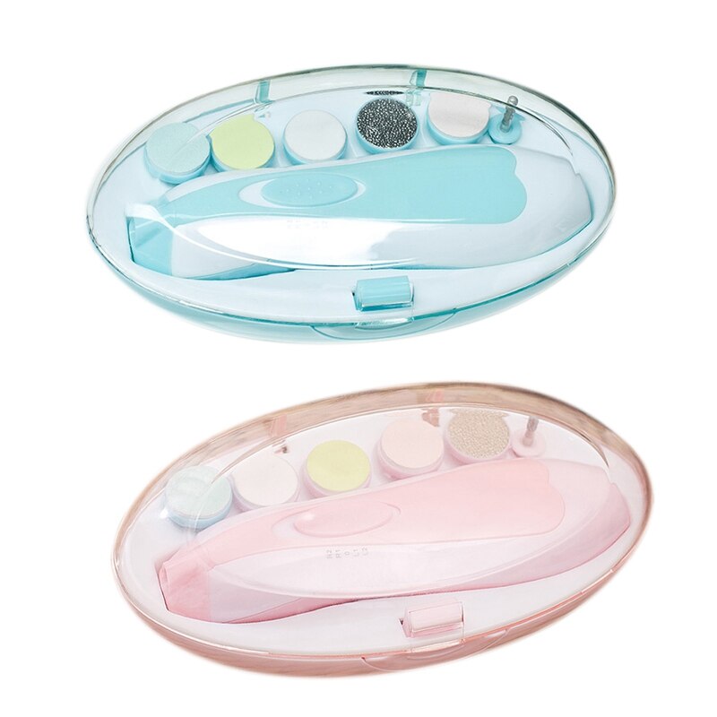 Baby Nagel Bausatz, Baby Nagel Trimmer Datei elektrisch mit LED hell + Safty Baby Nagel Schere, Baby Bausatz Pflege neugeboren