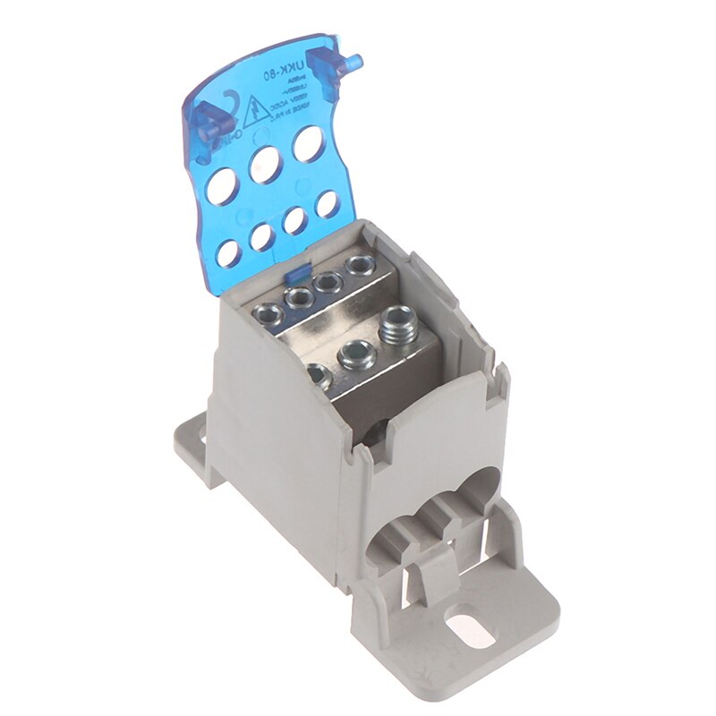 Din Rail Terminal Junction Box One In Several Out Power Distribution Block Box Universal Electric Wire Connector 1PC