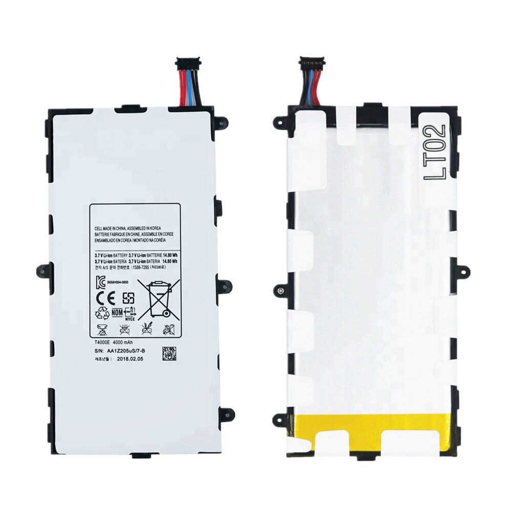 Batería de tableta T4000E para Samsung Galaxy Tab 3 de 7,0 pulgadas, reemplazo de baterías, T211, T210, T215, T217A, T2105, P3210, P3200