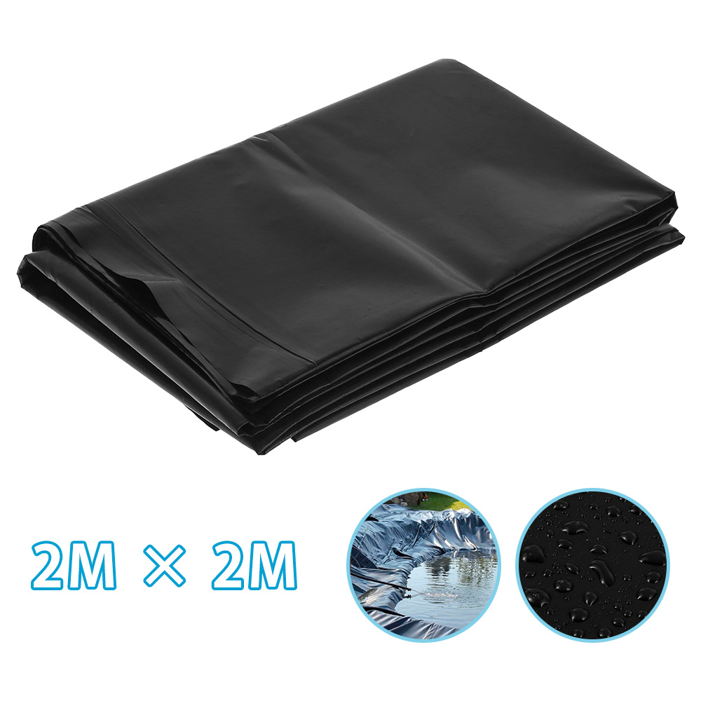 Fish Pond Liners Flexible Gardens Pools Membrane Waterproof Streams Fountains Reinforced Landscaping Liner Black: Default Title