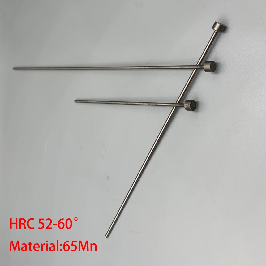 0.8mm 0.9mm OD 0.8*100/150 0.8x100/150 0.9*100/150 0.9x100/150 65Mn HRC60 Round Tip Plastic Mold Straight Punching Ejector Pin