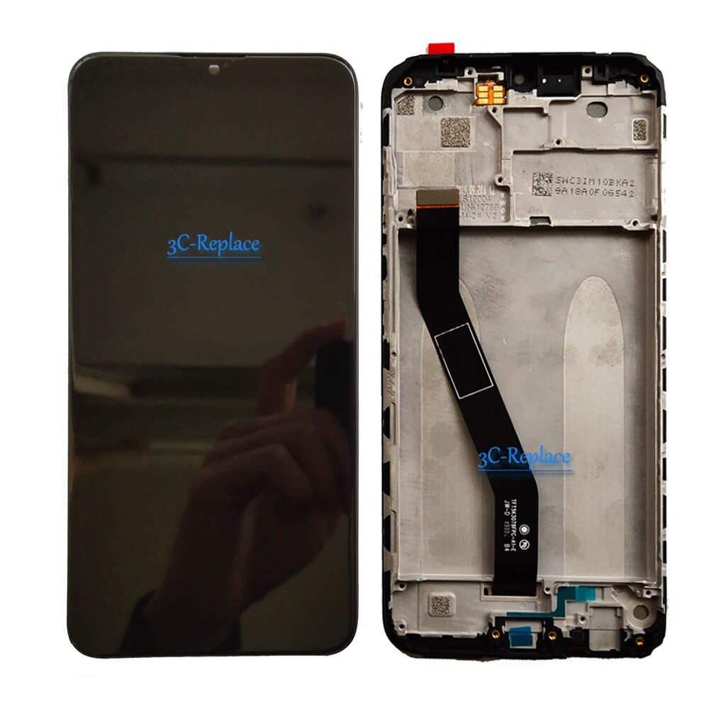 Black 6.2 inch For Xiaomi Redmi 8 / Redmi 8A Global LCD DIsplay Touch Screen Digitizer Assembly Replacement / With Frame: Black With Frame