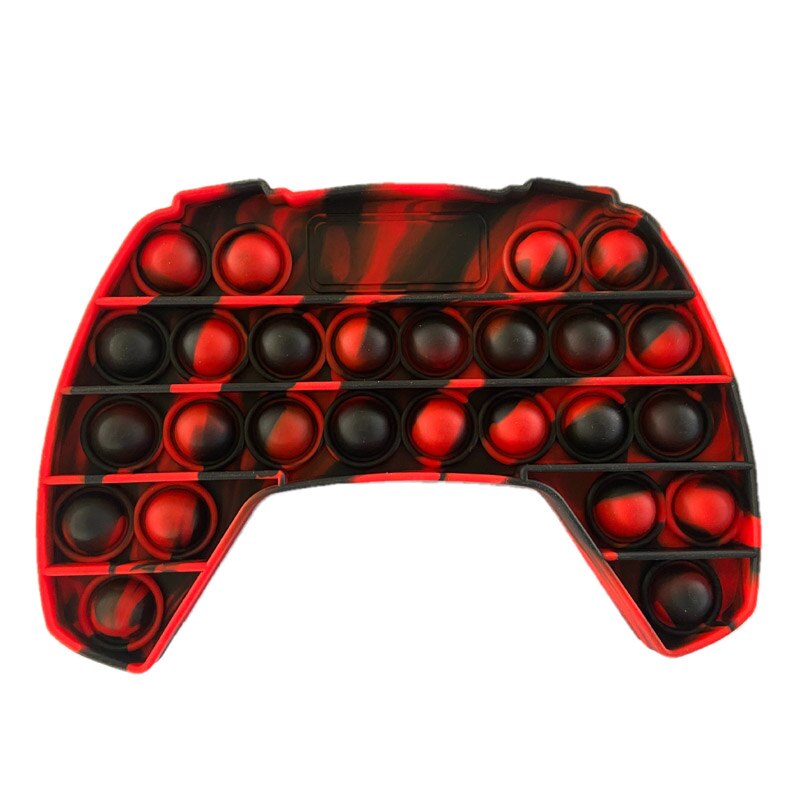 Push Up Bubble Kids Simple Dimple Fidget Toy Adult Antistress Hand Gamepad Push Pop Bubbles Sensory Toys Children Autism: 14blackRed