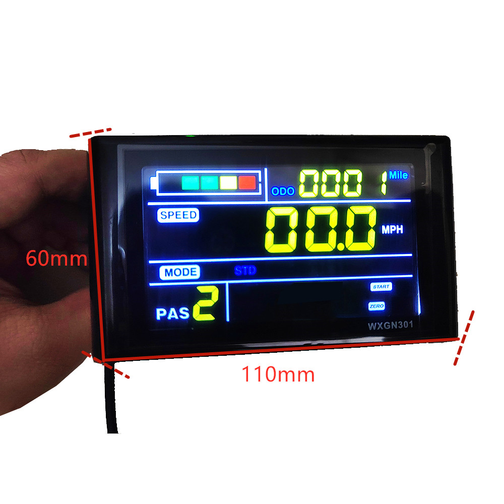 36V 48V 60V 350W 500W 600W MAX25A E-bike/Elektrische Scooter borstelloze Controller Met LCD Display en Throttle voor Elektrische Fiets