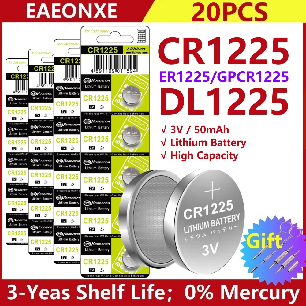 20Pcs cr2032 Battery cr2032 Pilas CR2025 CR2016 batteria CR1632 CR1220 CR1616 CR1620 CR1625 CR2450 CR2430 LR41 LR1130 LR43 LR44: Chocolate