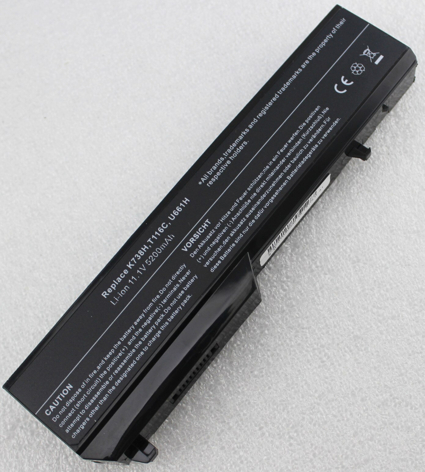 T116c batteri til dell vostro 1310 1320 1510 1520 2510 bærbar pc  u661h t114c t112c n950c k738 h 312-0859312-0724 0 t 116c 0 k 738h stk