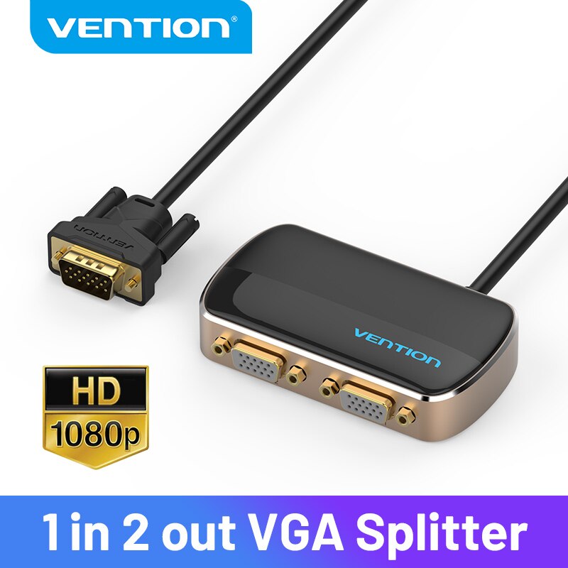 Ventie Vga Switch Vga 1 In 2 Out Splitter 1X2 1080P Switcher Vga Voor Projector Monitor Pc Vga Kabel man-vrouw Schakelaar Vga