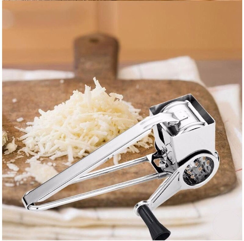 Rotary Cheese Grater Stainless Steel Cheese Slicer Kitchen Cheese Butter Cutter For Cake Chocolate Fondue Cooking Baking Tools