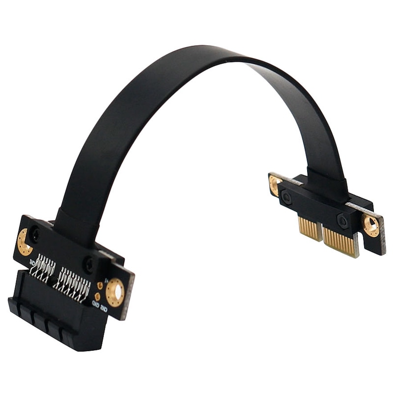 Pci-e pci express 1x para 1x slot riser cartão conversor extensor fita adaptador cabo de extensão pci-e x1 banhado a ouro para btc mini
