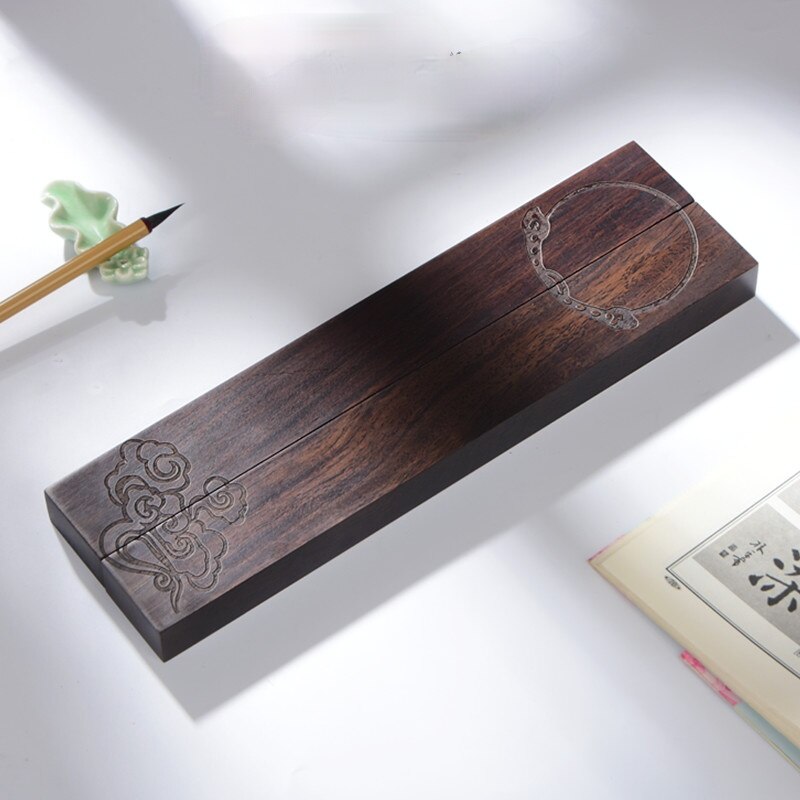 Ballast Zwart Catalpa Houtsnijwerk Kalligrafie Creatieve Ornamenten Boek Drukken Apparaat Rijst Papier Ballast Presse-papier: D