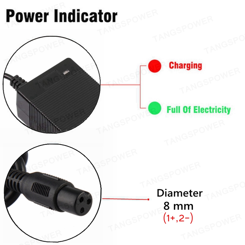 54.6V 2A Lithium Battery Charger For 48V Li-ion Battery Pack Charger DC / XLR / GX16 Connector