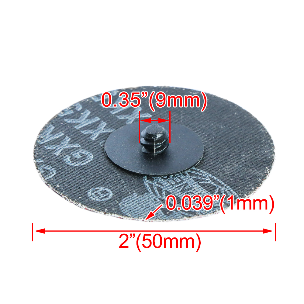 2 "50mm Roll Lock R-Type Quick Change Schijven Graan Schuurschijf Metalen Oppervlak Conditioning Stiftslijper accessoires