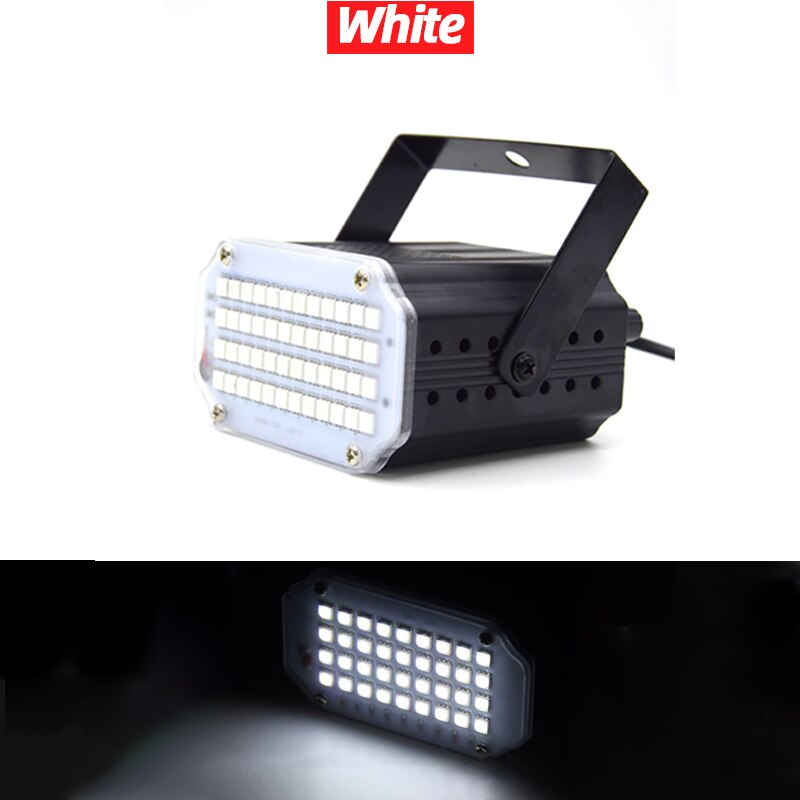 48 Leds Bühne Lichter RGB Disko Licht Stimme Aktiviert LED Party DJ Party Aktiviert Blitz-Beleuchtung Wirkung: Weiß / uns Stecker