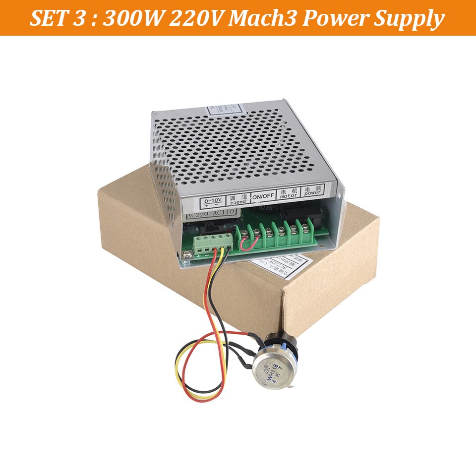 Daedalus 300W Spindle Motor Power Supply 22V 110V Mach3 Power Adjust Governor With Speed Controll for 300W Spindle CNC Tool: 300W 220V Mach3