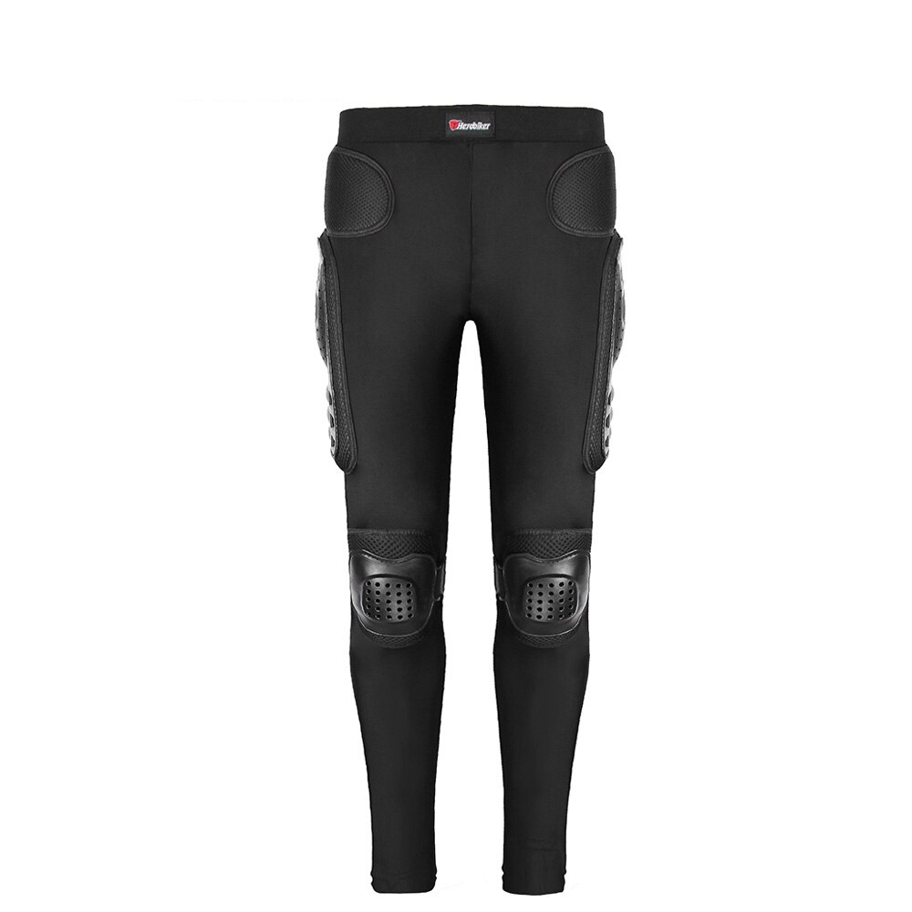 HEROBIKER Motorcycle Pants Long Armor Motorcycle Motocross Pants Ski Skating Cycling Motocross Protective Gear Hip Protector: MP1004-Long Pants / M