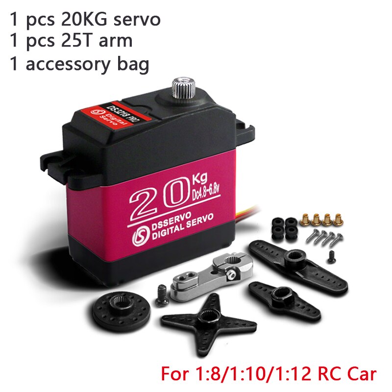 1 X Waterdichte Servo 20Kg 25Kg 30Kg 35Kg Hoge Snelheid Rc Servo Pro Metal Gear Digitale servo Baja Servo Voor 1/8 1/10 Schaal Rc Auto &#39;S: DS3218 Pro-180