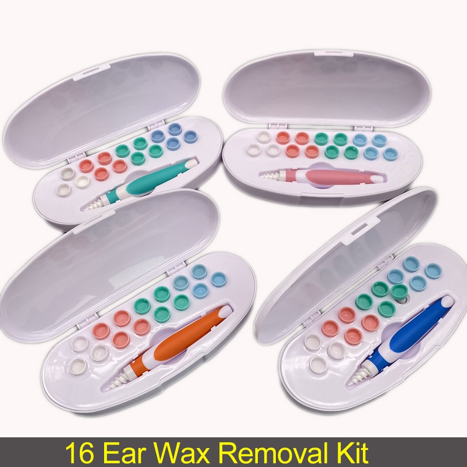 Ear Wax Remover Vacuum Cleaner Kit 16 Tips Spiral Smart Ear Care Clean Earpick Easy EarWax Remover Health Ears Cleaner Tool