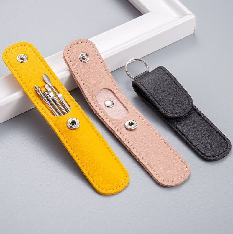 6PCS Earwax Remover Ear Cleaner Earpick Sticks Wax Removal Tool Trimmer Curette Ear Pick Cleaning Ear Spoon Health Care Earpick