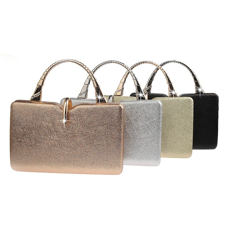 Bolsos de mano plateados para mujer bolsos de cuero PU de lujo de de boda bolsos de mano bolso de hombro bolso mujer ZD1358