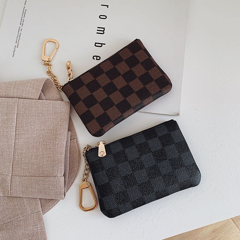 Zipper Ladies Short Wallet Coin Pouch Purse Wallet PU Leather Clutch Bag Large Capacity Ladies Unique Wallet