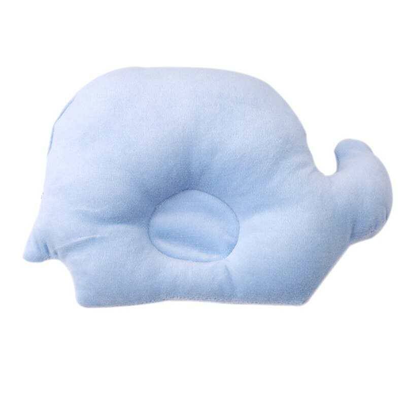 Baby Girl Boy Pillow Infant Newborn Sleep Support Concave Cartoon Pillow Elephant Shaping Cushion Prevent Flat Head