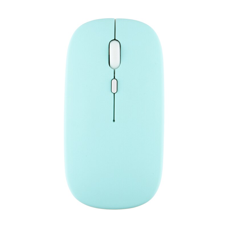 Silent Wireless Mouse Rechargeable Dula Model Tablet Bluetooth-compatible Mouse for iPad/Samsung/Huawei Laptop Mice 2.4G Mause: green