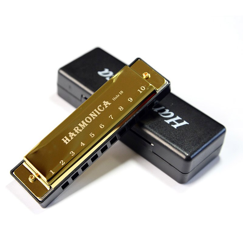 Harmonica à 10 trous et 20 tons,orgue de bouche diatonique en do, pour blues, jazz, pour l&#39;éducation précoce des bébés, l&#39;entraînement au sens musical,