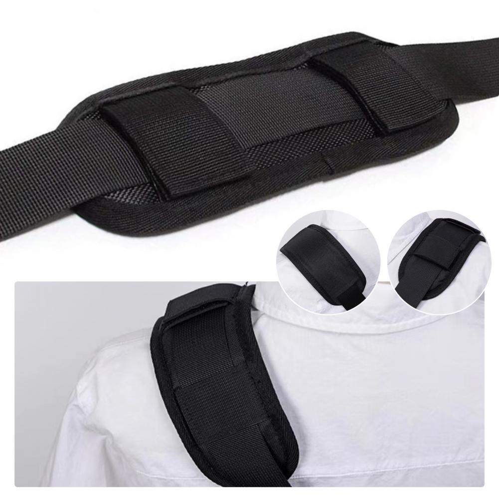 Almohadilla de hombro para bolsos, cojín con correa para bolso, mochila de lona, almohadilla para correa de hombro con cinta de sujeción desmontable para presión de uso