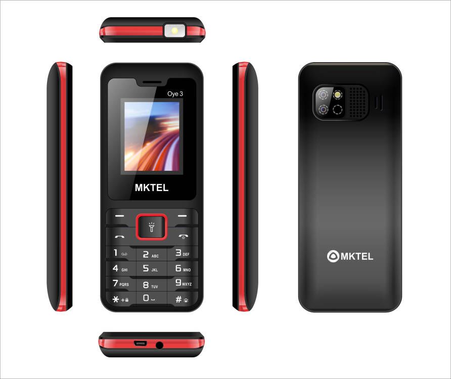 Mktel oye 3 característica telefone 1.77 polegada display 1800mah duplo sim duplo standby mp3 mp4 fm rádio com forte tocha telefone sênior: Vermelho