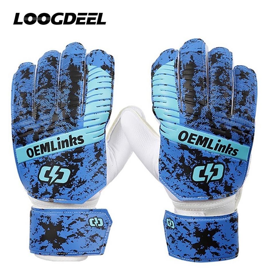 Loogdeel Voetbal Sport Keepershandschoenen Volwassen Kinderen Professionele Keeper Vingerbescherming Antislip Trainingshandschoenen