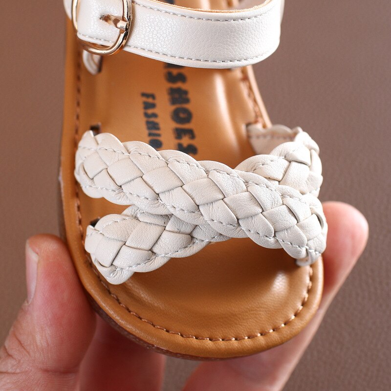 Zomermeisjes sandalen kindersandalen geweven prinses strandschoenen 1-2 jaar kinderschoenen sandalen voor babymeisjes