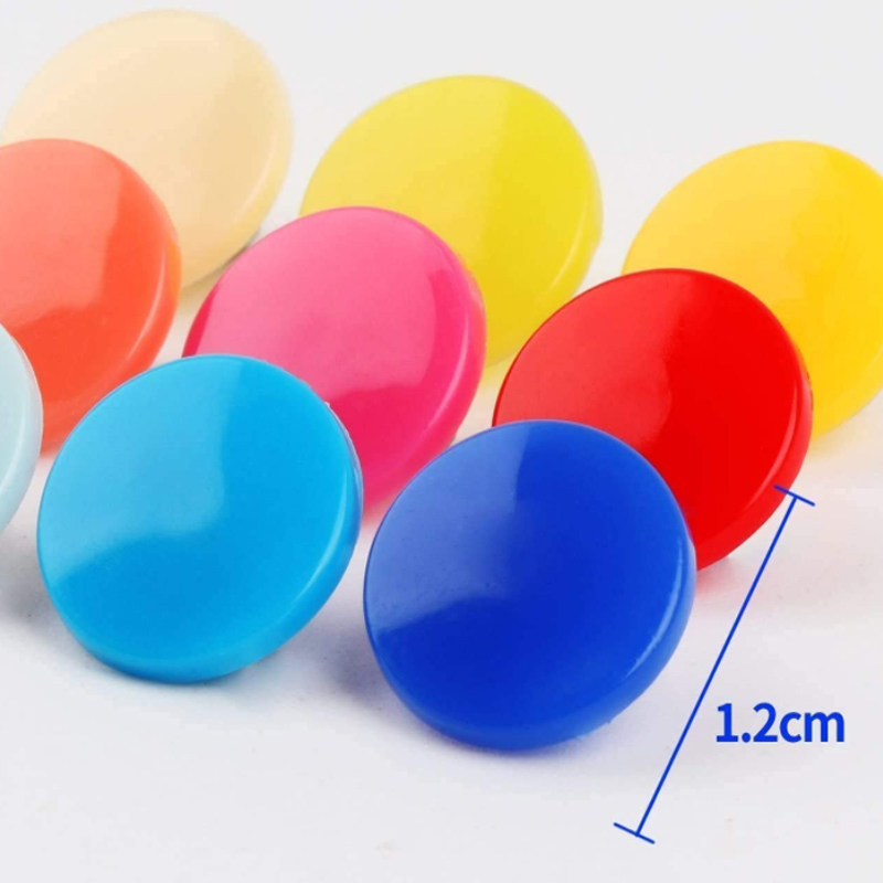 50Sets Plastic Snaps Button Fasteners T5 Bag Folder Dark Buckle Button Resin Garment Accessories For Clothes Scrapbooking