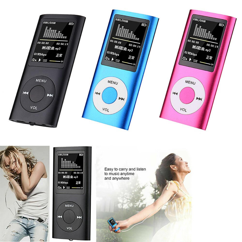 Mp4 Player Mp3 Digital 32gb Led Video 1.8 Inch Lcd Mp3 Mp4 Music Video Media Player Fm Radio Music Family Photo Sports
