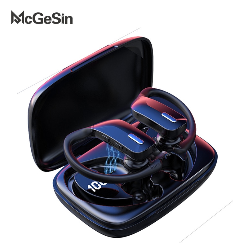 Mcgesin Tws Oortelefoon Draadloze Bluetooth Hoofdtelefoon Sport Oordopjes Gaming Headsets Led Power Display Muziek Koptelefoon Met Microfoon