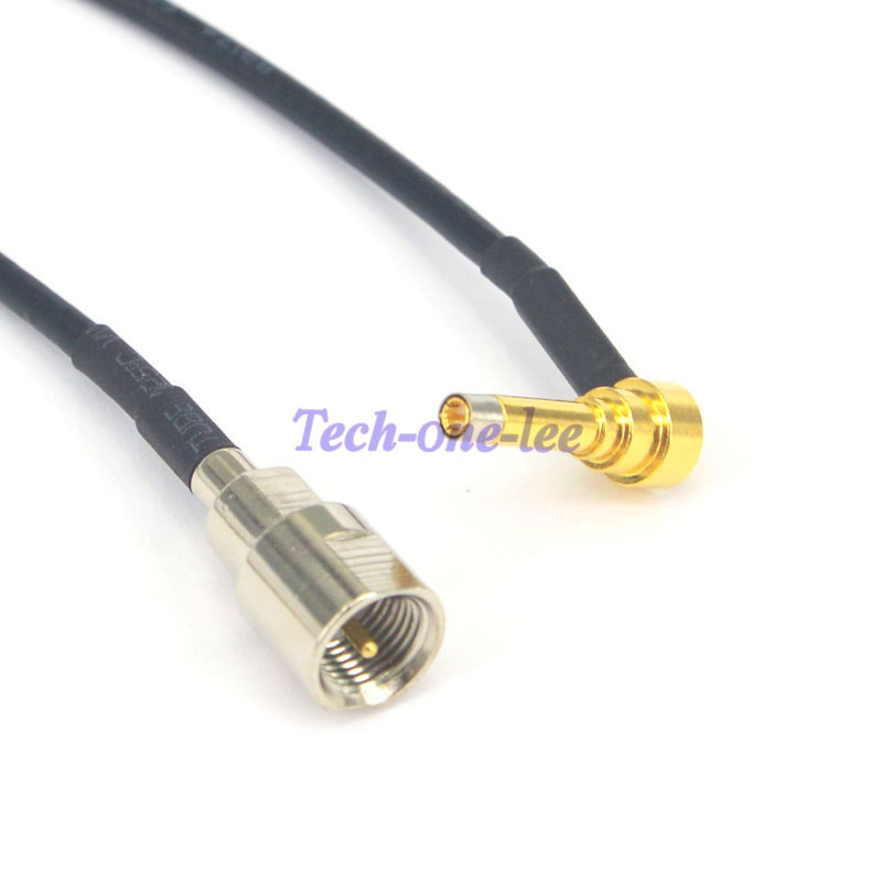 Conjunto de Cabo RF FME Macho para MS156 Masculino 90 Graus RA Conector Adaptador Coaxial Pigtail Jumper Cabo de 7.8 polegada