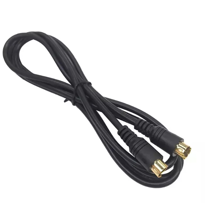 S-Video SVideo Cable chapado en oro Din de 4 pines para receptores DSS de cine en casa VCR DVR/PVR Reproductores de DVD: 5 m